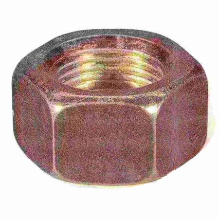 Midwest Fastener Hex Nut, M18-1.50, Steel, Class 8, Zinc Yellow, 4 PK 73671